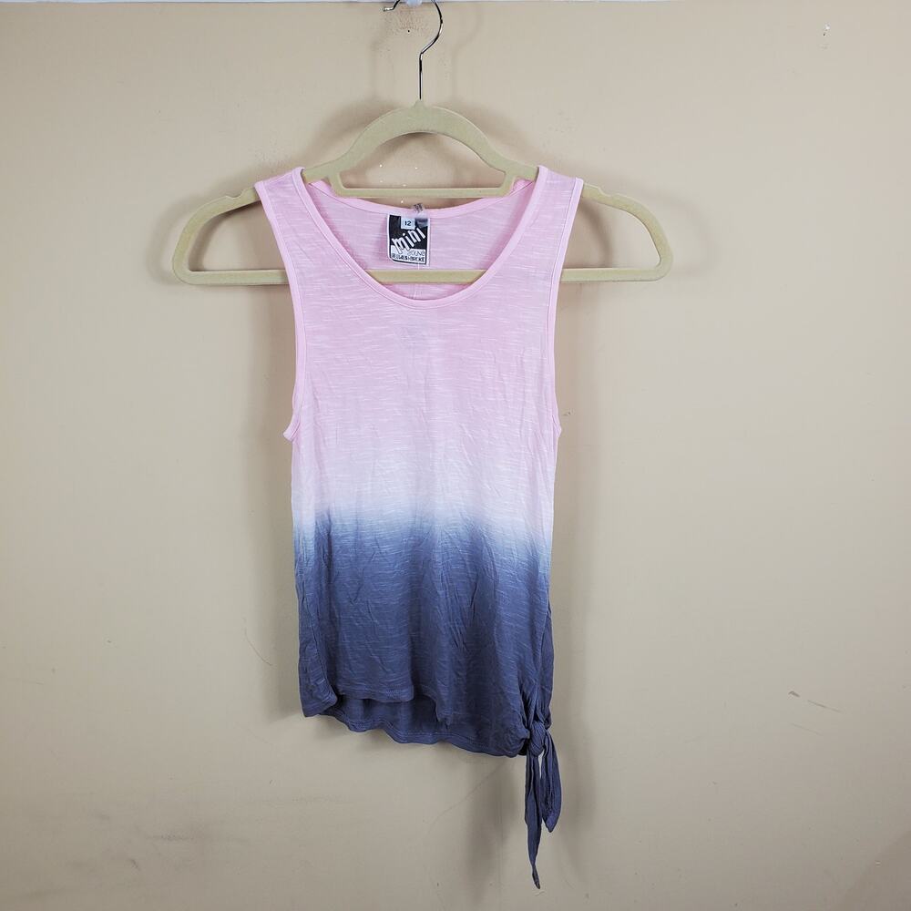 Young, Fabulous & Broke Mini Ombre Side Tie Tee Size 12